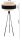 Stehleuchte Tripod Dreibein Stoff Schwarz E27 150 cm Leuchte