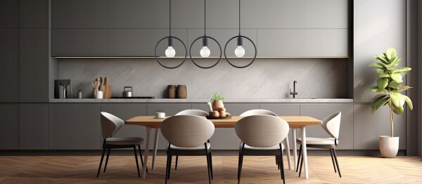 Pendelleuchte Schwarz E27 B:26 cm Modern dekorativ Leuchte