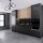 Deckenleuchte Schwarz Metall E27 B:40 cm Ringe Modern Leuchte