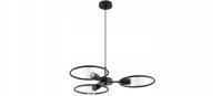 Pendelleuchte 3-flammig Schwarz E27 B:60 cm Modern
