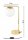 Tischleuchte Kugel Glas Weiß Gold E27 H:38 cm blendarm Leuchte