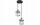 Pendelleuchte 2-flammig Glas Metall Silber E27 L:12 cm Leuchte