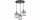 Pendelleuchte 3-flammig Glas Silber E27 L:30 cm rund Leuchte
