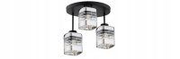 Deckenleuchte 3-flammig Glas E27 B:30 cm Metall Modern