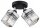 Deckenspot schwenkbar 2-flammig Metall Glas E27 L:25 cm Leuchte