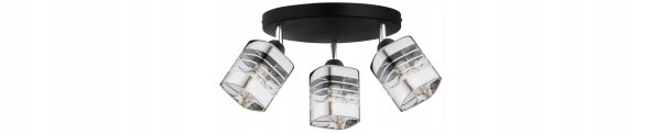 Deckenspot verstellbar 3-flammig E27 B:60 cm Modern Leuchte