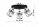 Deckenspot verstellbar 3-flammig E27 B:60 cm Modern Leuchte