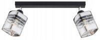 Deckenspot flexibel 2-flammig Glas Metall E27 L:40 cm...