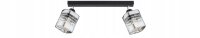 Deckenspot flexibel 2-flammig Glas Metall E27 L:40 cm