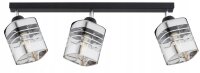 Deckenspot schwenkbar 3-flammig Metall Glas E27 L:60 cm...