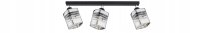 Deckenspot schwenkbar 3-flammig Metall Glas E27 L:60 cm