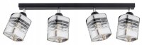 Deckenspot flexibel 4-flammig Glas Metall E27 L:60 cm...