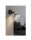 Wandspot verstellbar Silber Schwarz Metall E27 H:22 cm Leuchte