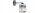 Wandleuchte mit Arm Glas Silber Metall E27 H:22 cm Leuchte