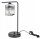 Tischlampe Glas Silber E27 H:38 cm Modern dekorativ Leuchte