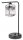 Tischlampe Glas Silber E27 H:38 cm Modern dekorativ Leuchte