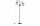 Stehleuchte 2-flammig Glas Silber E27 150 cm Modern Leuchte