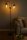 Stehleuchte 2-flammig Glas Silber E27 150 cm Modern Leuchte