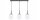 Pendelleuchte blendarm Glas Metall Schwarz E27 L:60 cm Leuchte
