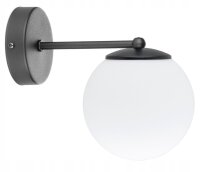 Wandleuchte Glas Schwarz Weiß E27 B:14 cm dekorativ...