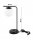 Tischleuchte Glas Schwarz Weiß E27 H:38 cm blendarm Leuchte