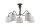 Deckenleuchte LOCOLA &Oslash;80cm 5xE27 Braun Grau Lampe