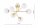 Deckenleuchte 6-flammig Glas Gold E27 B:70 cm blendarm Leuchte