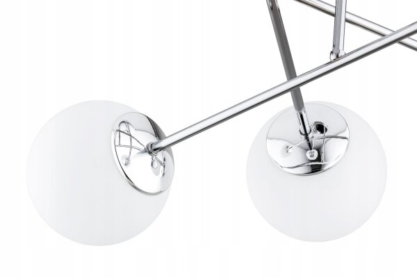 Deckenleuchte 4-flammig Glas Metall E27 B:70 cm Modern Leuchte