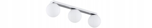 Deckenleuchte 3-flammig Glas Metall E27 L:60 cm Modern Leuchte
