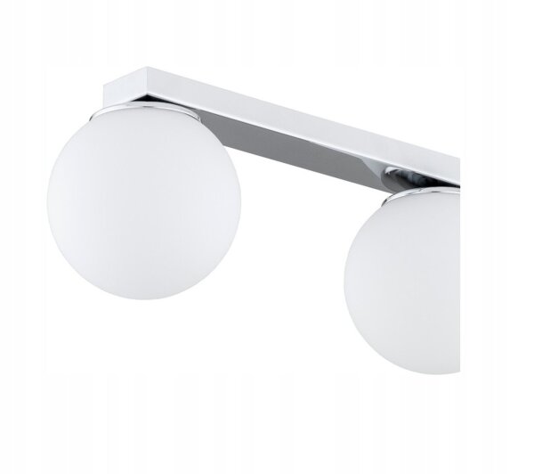 Deckenleuchte 3-flammig Glas Metall E27 L:60 cm Modern Leuchte