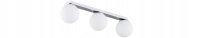 Deckenleuchte 3-flammig Glas Metall E27 L:60 cm Modern
