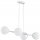 Pendelleuchte 4-flammig Glas Silber E27 L:75 cm Modern Leuchte
