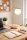 Tischleuchte blendarm Glas Metall Ecru E27 38 cm Modern Leuchte