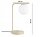 Tischleuchte blendarm Glas Metall Ecru E27 38 cm Modern Leuchte