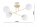 Deckenleuchte Glas Metall Gold 4-flammig E27 L:70 cm Leuchte