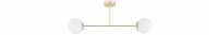 Deckenleuchte 2-flammig Glas Gold E27 70 cm Modern