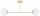 Deckenleuchte 2-flammig Glas Gold E27 70 cm Modern Leuchte