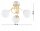 Deckenleuchte Glas Metall Gold 3-flammig E27 B:50 cm Leuchte