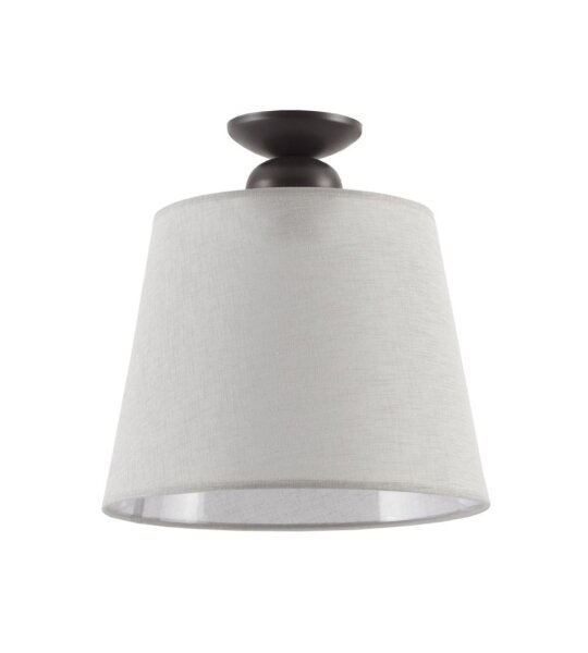 Deckenlampe Stoff Grau Ø38cm LOCOLA Deckenleuchte