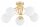 Deckenleuchte 5-flammig Gold Glas E27 B:50 cm Modern Leuchte