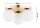 Deckenleuchte 3-flammig Glas Metall Gold E27 B:30 cm Leuchte