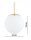 Pendelleuchte Metall Glas Gold E27 B:30 cm blendarm Leuchte