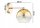 Wandleuchte Glas Metall Gold E27 B:22 cm wohnlich Leuchte