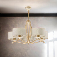 Deckenlampe Gold Weiß Ø66cm Esstisch Leuchte...