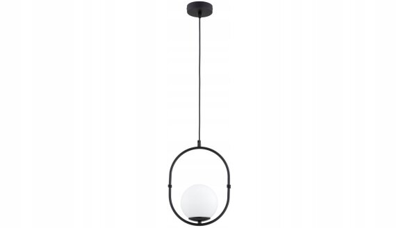 Hängelampe Glas Metall Schwarz E27 B:14 cm blendarm Leuchte