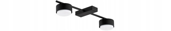 Deckenleuchte 2-flammig Schwarz GX53 L:30 cm Modern Leuchte