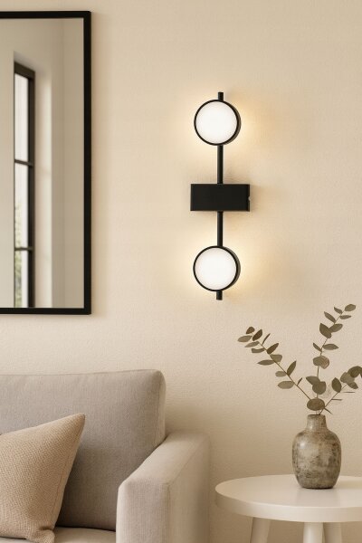 Deckenleuchte 2-flammig Schwarz GX53 L:30 cm Modern Leuchte