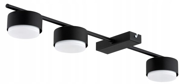 Deckenleuchte 3-flammig Schwarz GX53 L:50 cm Modern Leuchte
