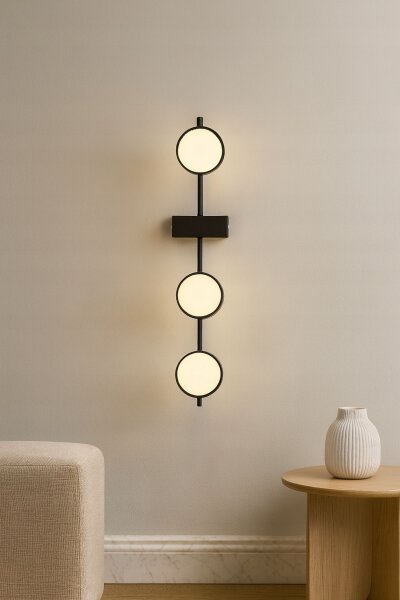 Deckenleuchte 3-flammig Schwarz GX53 L:50 cm Modern