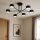 Deckenlampe 6-flammig Schwarz GX53 B:65 cm Modern Leuchte